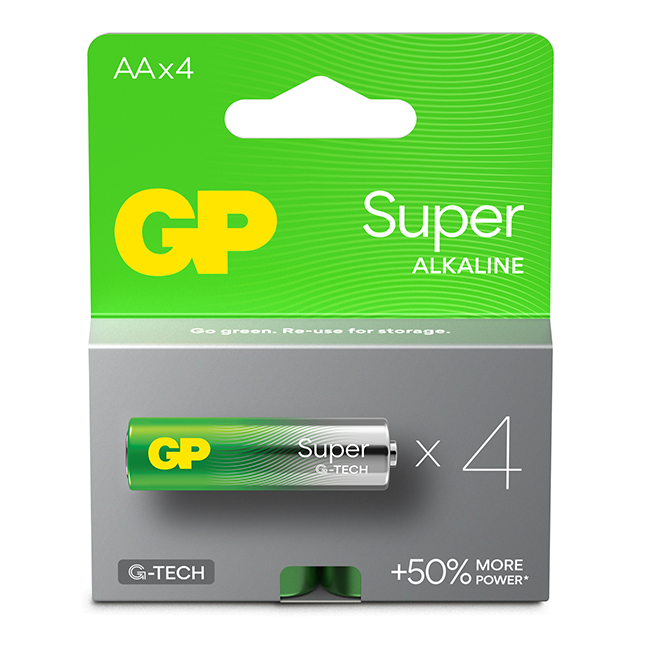 SE NR 02693 GP BATTERI AA 4-PK