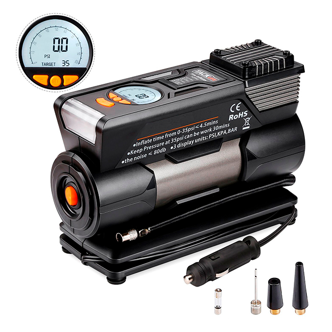 LUFTKOMPRESSOR 12V DIGITAL 30 l./MIN.