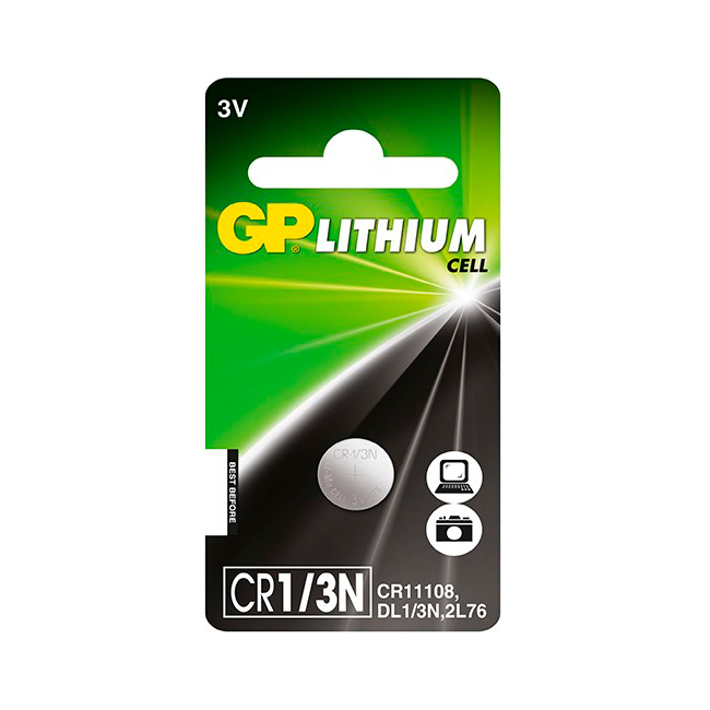 GP KNAPPCELLEBATTERI CR1-3N/DL-1
