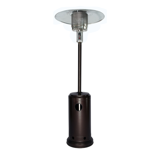 UTGÅTT TERRASSEVARMER GASS SORT 13KW M/REGULATOR