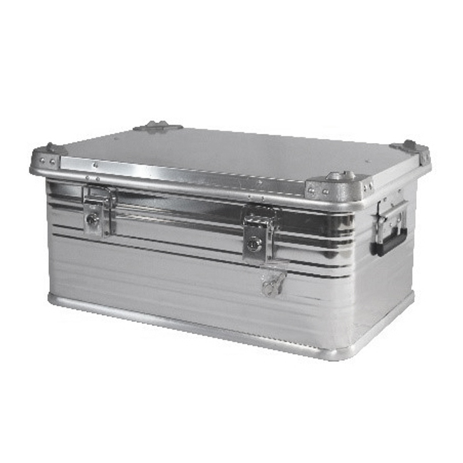 ALUMINIUMSKASSE M/LÅS 91 LITER