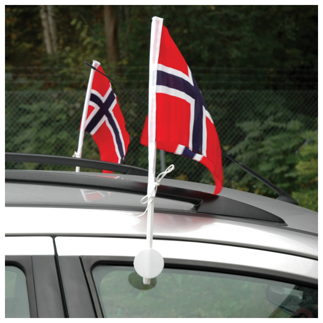 FLAGG NORSK FOR BILRUTE