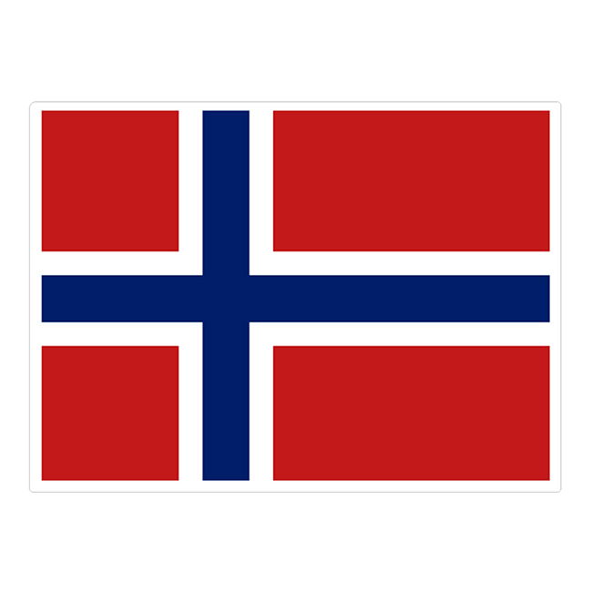 NORSKE FLAGG SMÅ 7,5 X 9,5 CM